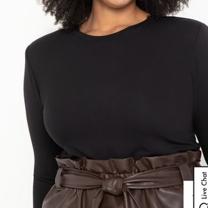 💥2/$8 NWT Eloquii black long sleeve tee